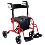 Duo Deluxe: 2 in 1 Rollator én Rolstoel, Nieuw