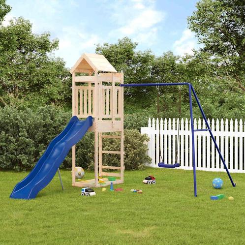 vidaXL Speelhuis massief grenenhout, Kinderen en Baby's, Speelgoed | Buiten | Speeltoestellen, Nieuw, Verzenden