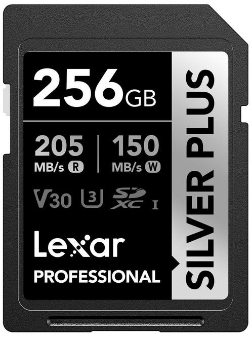 Lexar SD Silver Plus UHS-1 256GB V30, Audio, Tv en Foto, Fotografie | Geheugenkaarten, Overige typen, Nieuw, Ophalen of Verzenden