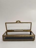 Sieradendoos - Napoleon III - Glas, Messing - Rechthoekige