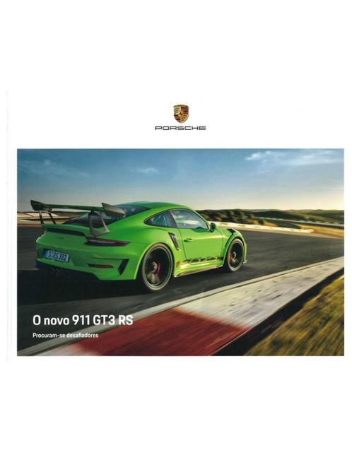 2019 PORSCHE 911 GT3 RS HARDCOVER BROCHURE PORTUGEES, Boeken, Auto's | Folders en Tijdschriften, Porsche