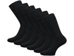 6 paar SQOTTON® Katoenen sokken - Naadloos - Zwart, Verzenden, Nieuw