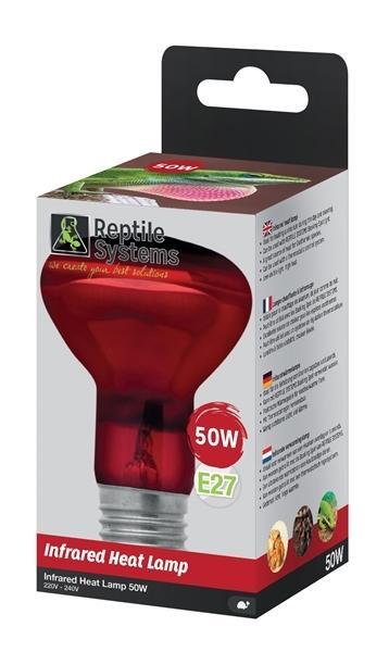 Reptile Systems Infrared Heat Lamp 50 Watt, Dieren en Toebehoren, Reptielen en Amfibieën | Toebehoren, Nieuw, Ophalen of Verzenden
