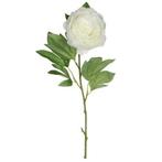 Creme witte pioenroos/rozen kunstbloemen 76 cm - Kunst rozen, Ophalen of Verzenden