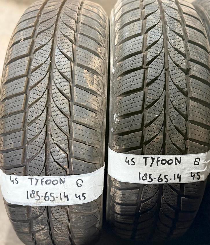 2x185-65-14 Tyfoon All-Season 2x8m €45 Per Band 185 65 14, Auto-onderdelen, Banden en Velgen, 14 inch, All Season, 185 mm, Personenwagen