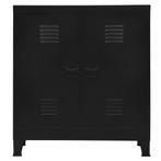 Archiefkast industrieel 90x40x100 cm staal zwart (Interieur)