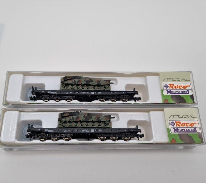 Roco N - 932 - Model treinwagon (2) - Minitanks DB, Hobby en Vrije tijd, Modeltreinen | N-Spoor