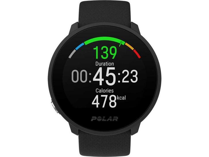 Polar Unite - Fitnesshorloge - Hartslagmeting GPS - Zwart, Huis en Inrichting, Woonaccessoires | Overige, Zo goed als nieuw, Verzenden