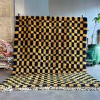 hand made - Groot modern geruit wol Marokkaans tapijt -, Huis en Inrichting, Stoffering | Tapijten en Kleden, Nieuw