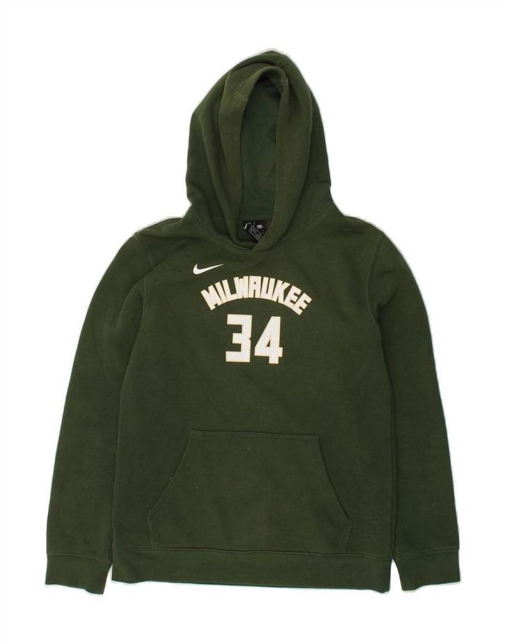 NIKE Boys Milwaukee 34 Graphic Hoodie Jumper 13-14 Years XL, Kleding | Heren, Truien en Vesten, Verzenden