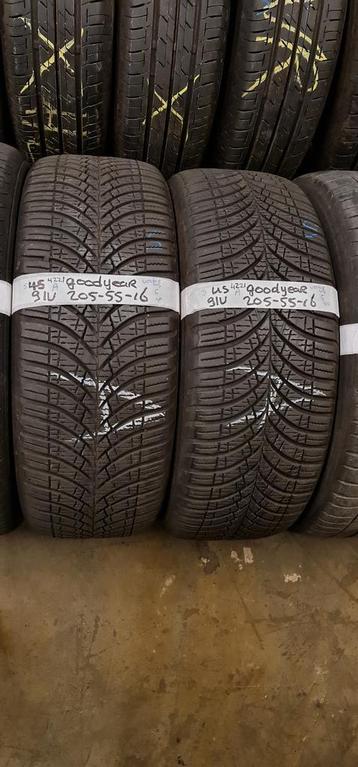 2x 205-55-16 Goodyear All Season 5mm €30 Per Band 205 55 16 beschikbaar voor biedingen