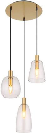 2dekans | Globo - hanglamp - Garri - messing - glas - Ø 43cm, Ophalen of Verzenden, Zo goed als nieuw