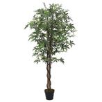 vidaXL Kunstplant esdoornboom 504 bladeren 150 cm groen, Verzenden, Nieuw