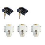 HEOSafe Set Ducato + 3x Door Frame Lock Zwart Wit, Nieuw