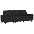 Strakke Zwarte Bank - Retourdeal - 180cm Breed!, 75 tot 100 cm, Ophalen of Verzenden, Rechte bank, 200 tot 250 cm