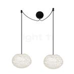 Umage Eos Cannonball Hanglamp 2-lichts, lampenkap wit/kabel, Huis en Inrichting, Verzenden, Nieuw