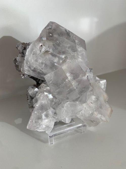 calciet Kristalcluster - Hoogte: 12 cm - Breedte: 10 cm- 382, Verzamelen, Mineralen en Fossielen