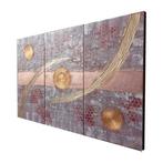 Ksavera - Abstract painting A1213 - textured triptych - XXL, Huis en Inrichting, Nieuw