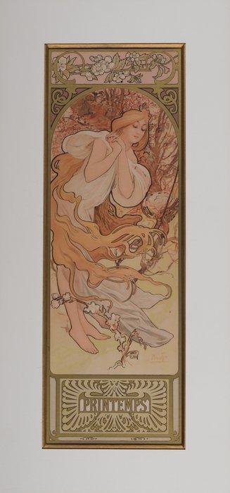 Alphonse Mucha (1860-1939) - Le Printemps, Antiek en Kunst, Antiek | Meubels | Stoelen en Banken