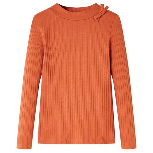 vidaXL Kindershirt met lange mouwen 104 oranjebruin, Kinderen en Baby's, Kinderkleding | Overige, Nieuw, Verzenden
