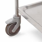 Gebruikte RVS wagens serveerkar met 2 etages, Ophalen of Verzenden, Gebruikt