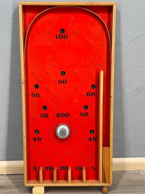 Bordspel - Vintage Knikkerspel - Hout, Antiek en Kunst, Kunst | Designobjecten