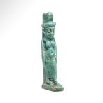 Oude Egypte, late periode Faience Amulet van Neith, Antiek en Kunst