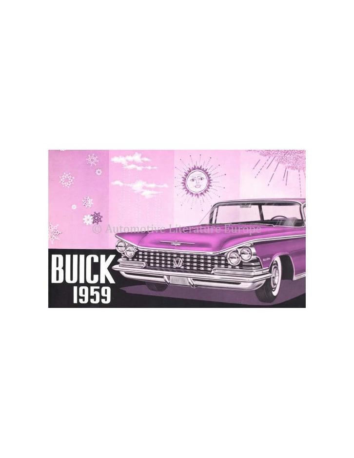 1959 BUICK PROGRAMMA BROCHURE NEDERLANDS, Boeken, Auto's | Folders en Tijdschriften