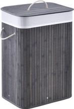 2dekans | Bamboe Wasmand Curly - 72 L - Grijs - Uitneembare, Ophalen of Verzenden, Zo goed als nieuw, Grijs