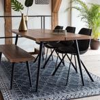 *WOONWINKEL* Dutchbone Alagon Eettafel Walnoot Hout 180x90cm