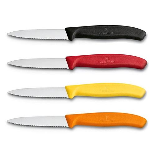 Victorinox schilmes 8 cm RVS kartel set van 4, Huis en Inrichting, Keuken | Keukenbenodigdheden
