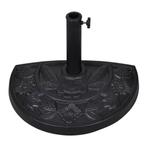 vidaXL Parasolvoet halfrond hars, Verzenden, Nieuw, Minder dan 1 meter, Parasolvoet