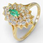 Zonder minimumprijs - Ring - 14 karaat Geel goud, HRD, Nieuw