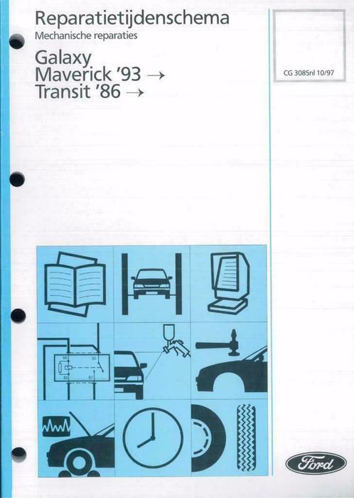 1998 Ford Galaxy Maverick Transit Reparatie Werkplaats Boek, Auto diversen, Handleidingen en Instructieboekjes, Verzenden
