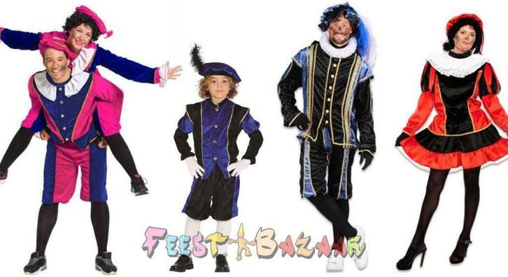 Pietenpakken Pieten Pak Kostuum Pietenkleding Pietenpakje, Diversen, Sinterklaas, Nieuw, Ophalen of Verzenden