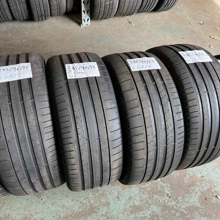 4 x Pirelli PZero 285-40-22 Zomerbanden 5mm, Auto-onderdelen, Banden en Velgen, Overige maten, Zomerbanden, 285 mm, Personenwagen