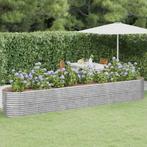 vidaXL Plantenbak 440x80x68 cm gepoedercoat staal, Tuin en Terras, 100 cm of meer, Verzenden, Nieuw, Metaal