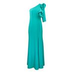Rinascimento • pauw groene one shoulder jurk • M, Kleding | Dames, Maat 38/40 (M), Verzenden, Rinascimento, Nieuw