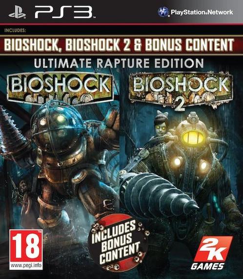 BioShock Ultimate Rapture Edition (1 and 2 + DLC + Infini..., Spelcomputers en Games, Games | Sony PlayStation 3, Gebruikt, Vanaf 12 jaar