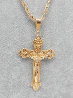 14 karaat Gouden Ketting KoningsKetting Koningsschakel Kruis, Sieraden, Tassen en Uiterlijk, Kettingen, Verzenden, Nieuw, Goud