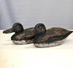 Lokeend - handgemaakt , 30cm (2) - Hout, Antiek en Kunst