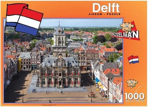 Delft - Stadhuis Puzzel (1000 stukjes) | Puzzelman - Puzzels, Hobby en Vrije tijd, Denksport en Puzzels, Nieuw, Verzenden