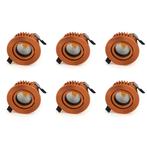 Bundel | 6x LED Inbouwspot | VARDA | 6W | CCT-Switch | Rond, Ophalen of Verzenden, Nieuw, Plafondspot of Wandspot, Led