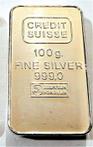 100 gram - Zilver .999 - CREDIT SUISSE
