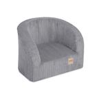 Plush Nest Kinderfauteuil Grijs Corduroy – Zachte Stoel, Ophalen of Verzenden, Nieuw
