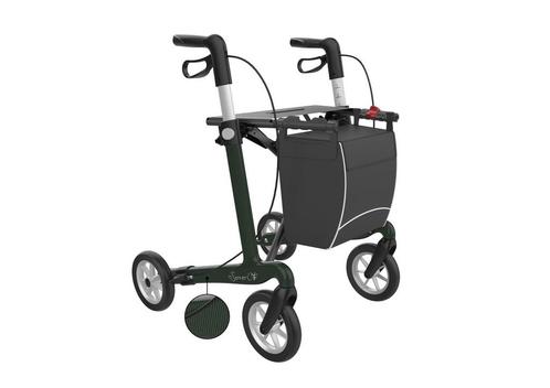 Rehasense Server CF Carbon rollator met dichte tas - Groen L, Diversen, Verpleegmiddelen, Nieuw, Ophalen of Verzenden