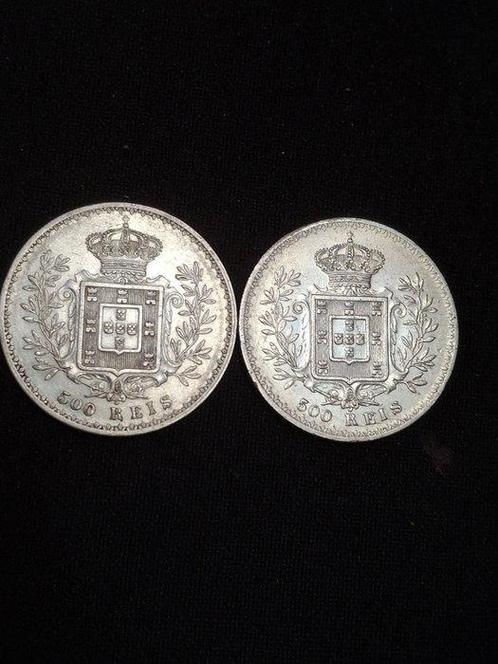 Portugal. D. Carlos I (1889-1908). 500 Reis 1891/1896 (2, Postzegels en Munten, Munten | Europa | Niet-Euromunten