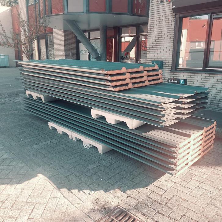 Sandwichpanelen, dakplaten, wand- en gevelplaten, damwand, Doe-het-zelf en Verbouw, Platen en Panelen, Nieuw, 50 tot 100 mm, Overige materialen