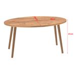 [en.casa] Salontafel Sindal 41x90x50 cm houtkleurig, Huis en Inrichting, Tafels | Salontafels, Verzenden, Nieuw