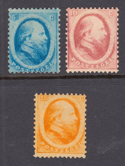 Nederland 1864 - Koning Willem III - NVPH 4/6, Postzegels en Munten, Postzegels | Nederland